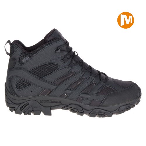 Merrell Moab 2 Mid Tactical Waterproof Sicherheitsschuhe Damen Schwarz [DE-EUCKT]